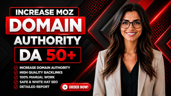 increase domain authority moz da 50 plus with SEO backlinks