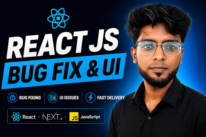 fix react js bugs, frontend issues and UI problems