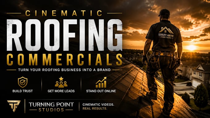 create a cinematic roofing commercial that gets more leads