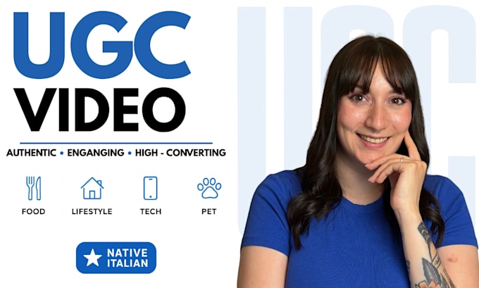 be your italian ugc creator for tiktok and instagram
