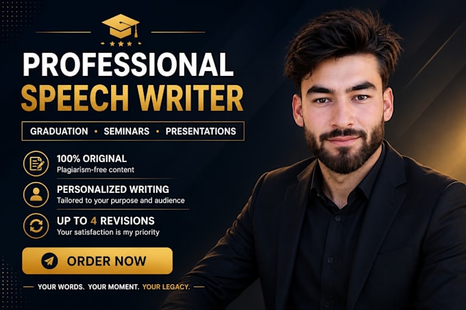 write a powerful and memorable speech for any occasion