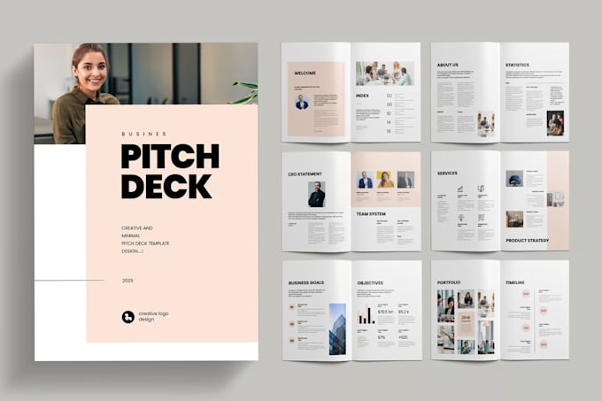 redesign business powerpoint presentation, pitch deck ppt