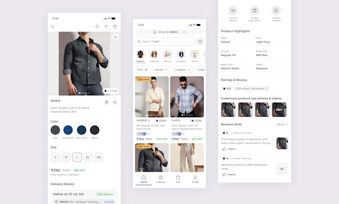 design figma mobile app UI UX, website UI UX