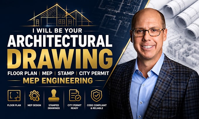 be your architectural drawing floor plan mep stamp city permit mep engineering