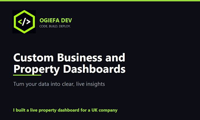 build custom react dashboard for your business