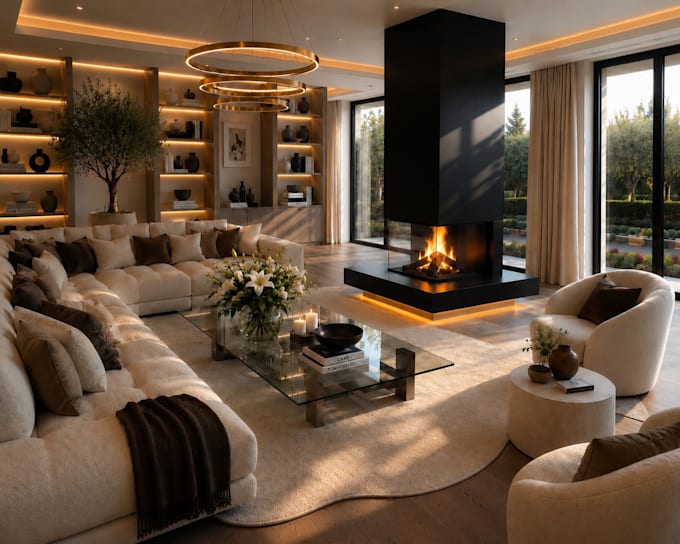 create realistic ai interior design and virtual staging