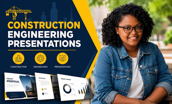 construction presentation, engineering pitch deck, proposal powerpoint design