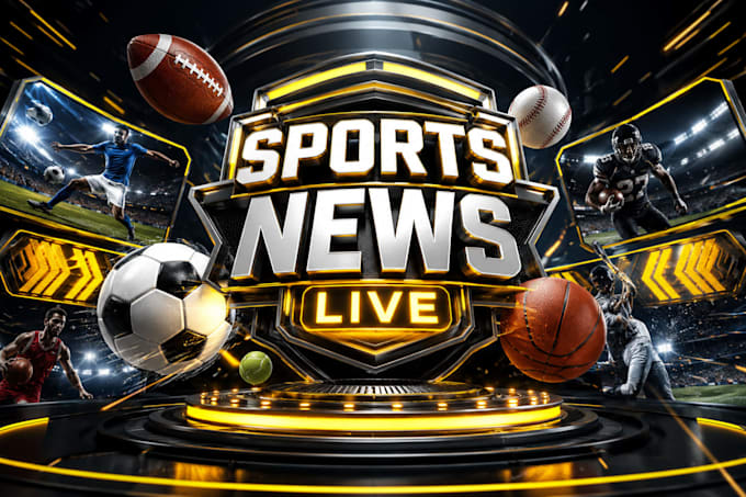 make cinematic 3d sports news intro