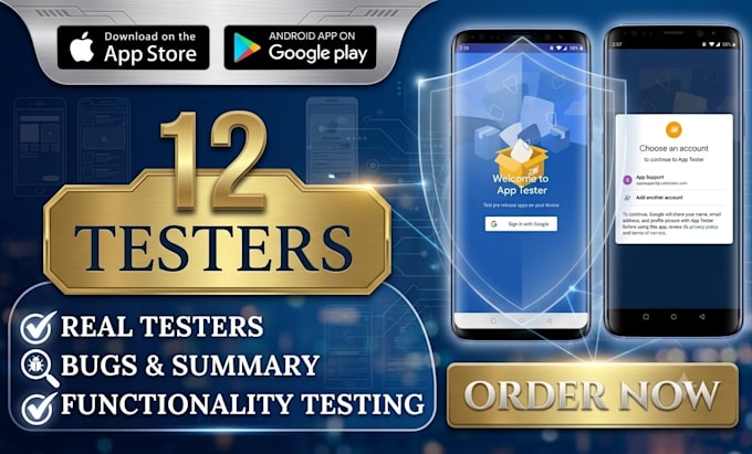 provide 12 testers for google play closed testing android app testing app store