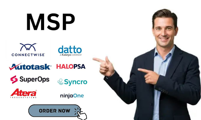 setup IT msp connectwise autotask datto halopsa super ops syncro atera ninjaone