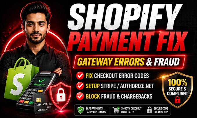 fix shopify payment hold errors and checkout payment failure