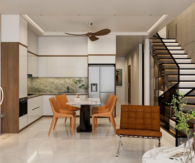 design modern interior 3d rendering for your home