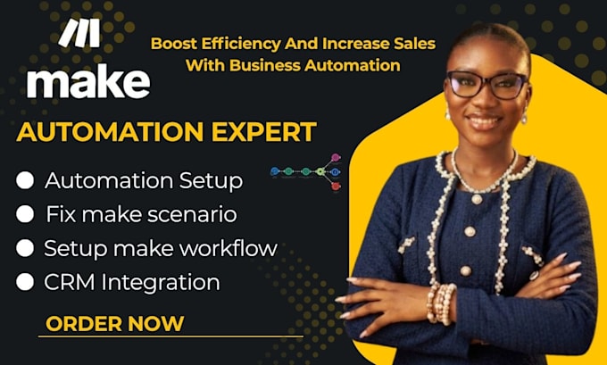 build make com automation, n8n automation, ai automation and workflows