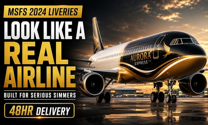 design custom airplane livery for msfs flight simulator