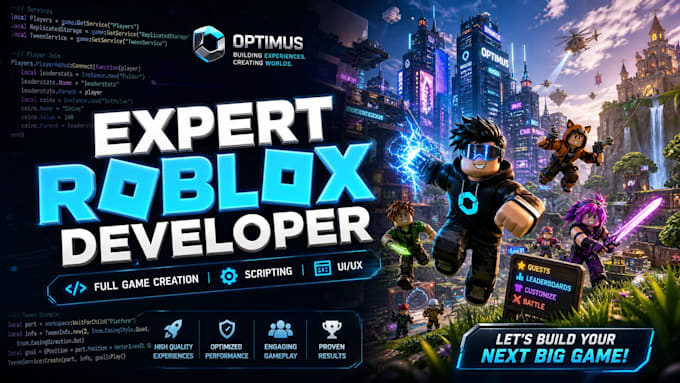 develop professional roblox game from concept to lunch