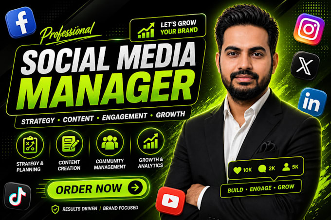 be your social media marketing manager and content creator