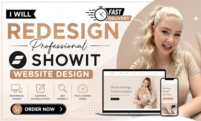 redesign and develop your showit website