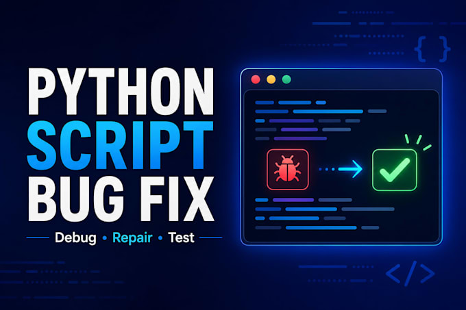 fix debug and run your python script