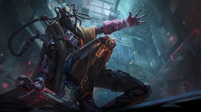 draw sci fi or fantasy concept art illustration characters