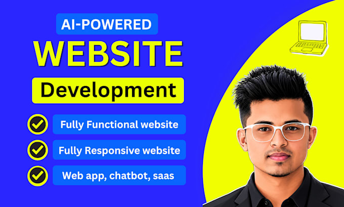 be full stack ai software developer, web app chatbot, saas website development