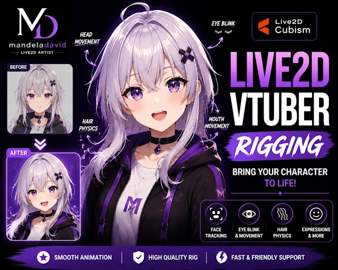 rig your vtuber model in live2d cubism with smooth animation