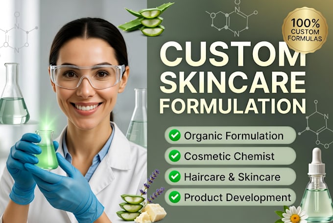 do cosmetics formulation, organic skincare, haircare product formulation