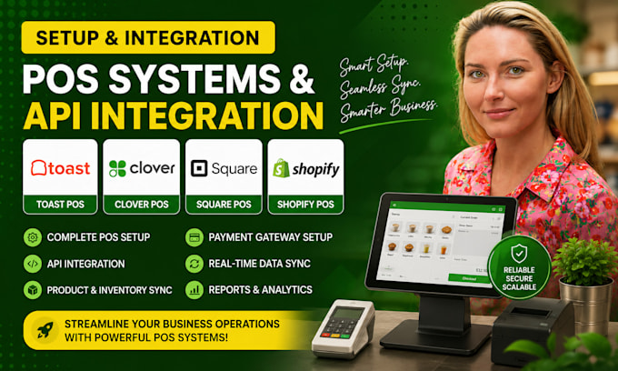setup toast pos clover pos square pos shopify pos system api integration