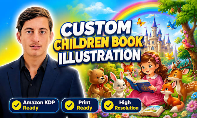 children book illustration for amazon KDP