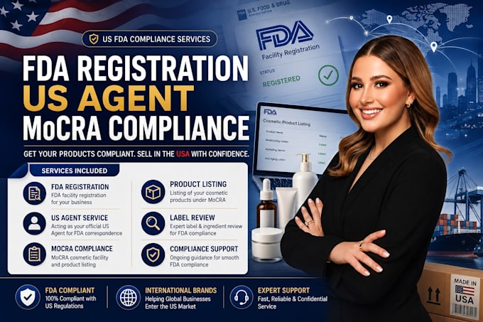 do fda registration, US agent services, and mocra compliance