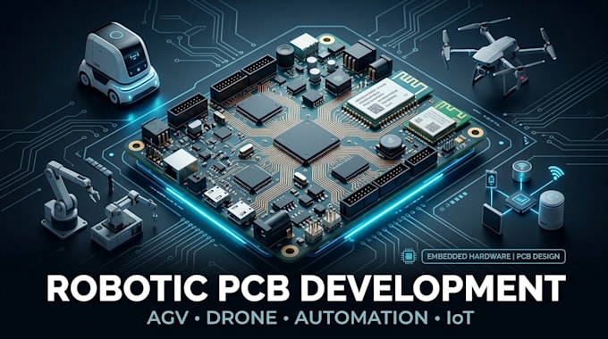 develop robotic pcb for agv drone automation and iot devices