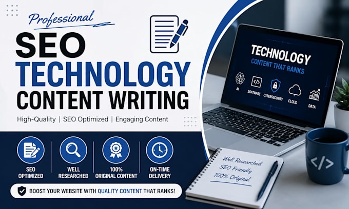 write SEO optimized technology blog posts and articles