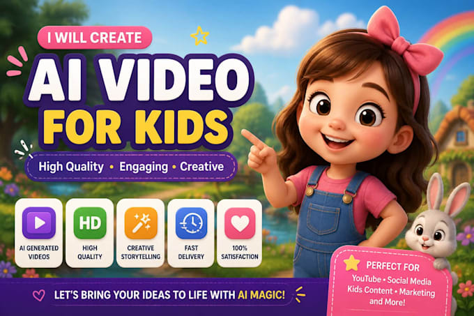 create ai animated kids videos for youtube