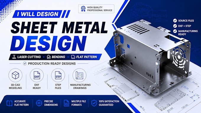 design sheet metal parts  in solidworks