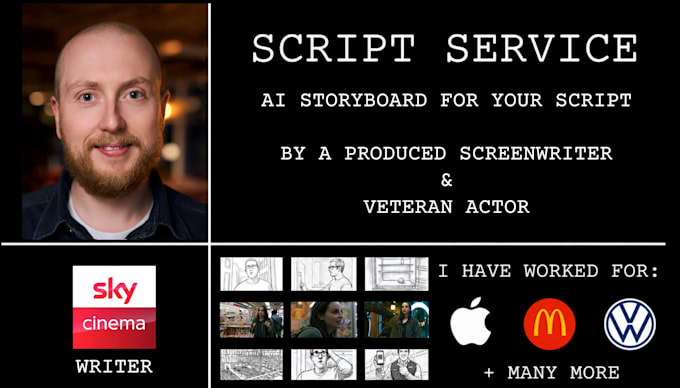 create cinematic ai storyboard and pitch deck for your script