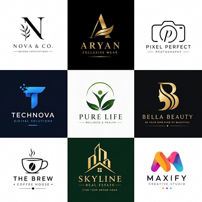 desgin modern minimalist professional busniess logo