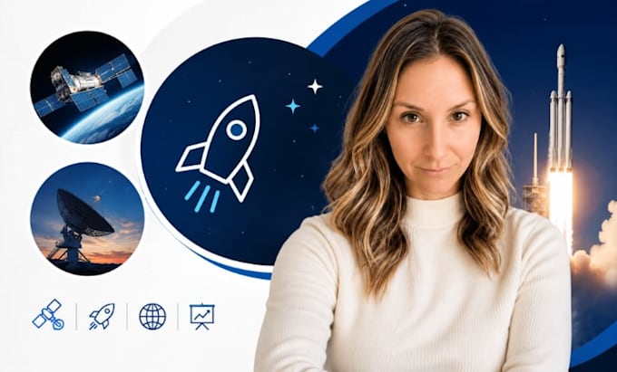 aerospace presentation, space startup pitch deck, satellite powerpoint