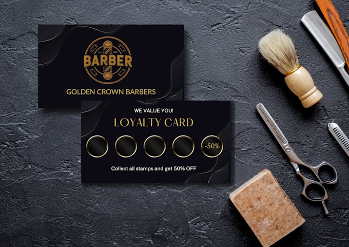 design a premium punch card or loyalty card