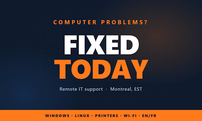 be your personal tech support and fix your computer problems