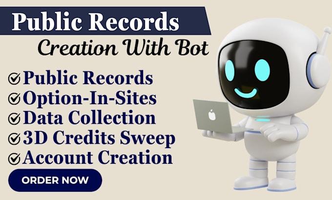 do public records creation with bot