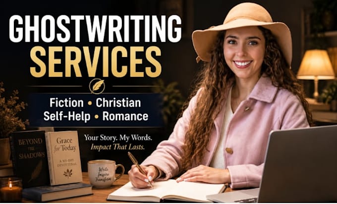 ghostwrite fiction novel, nonfiction christian self help devotional ghostwriter