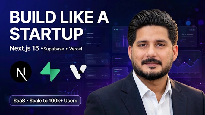 build scalable saas and web app with nextjs supabase and vercel