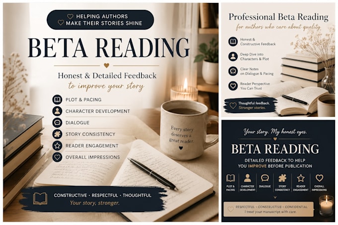 professional beta reading with detailed feedback