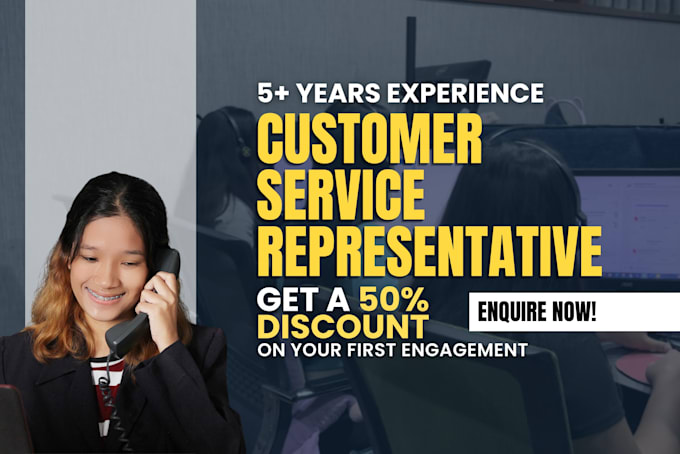 provide a customer service representative