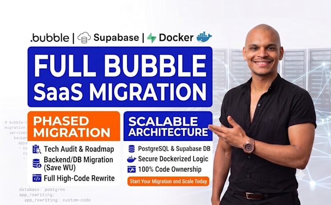 migrate your bubble io app to scalable custom code