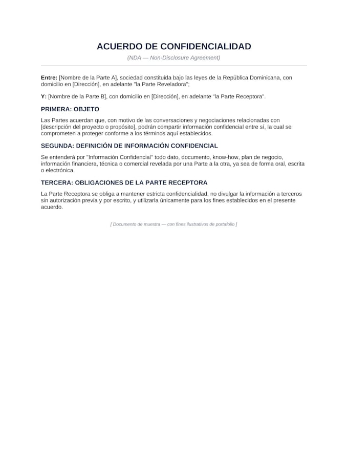 redactar contratos y documentos empresariales