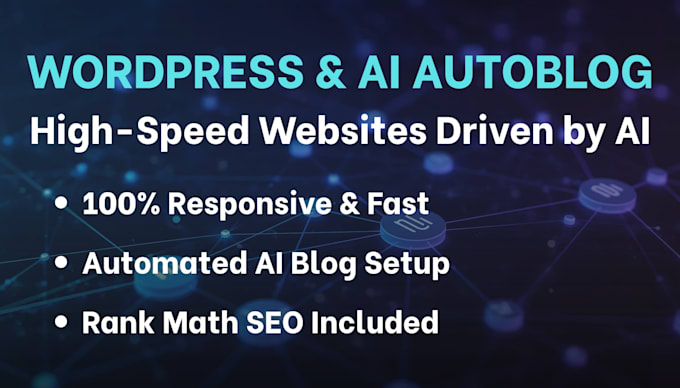 design a modern wordpress website with ai blog automation