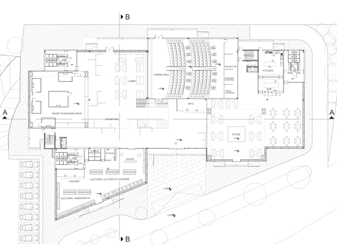 creat 2d cad drawing plans, sections of elevations