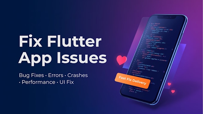 fix flutter bugs and optimize app performance fast