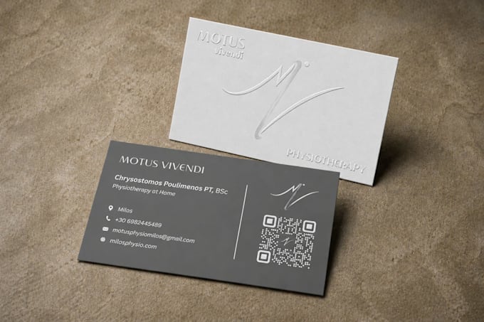 create a modern and professional business card