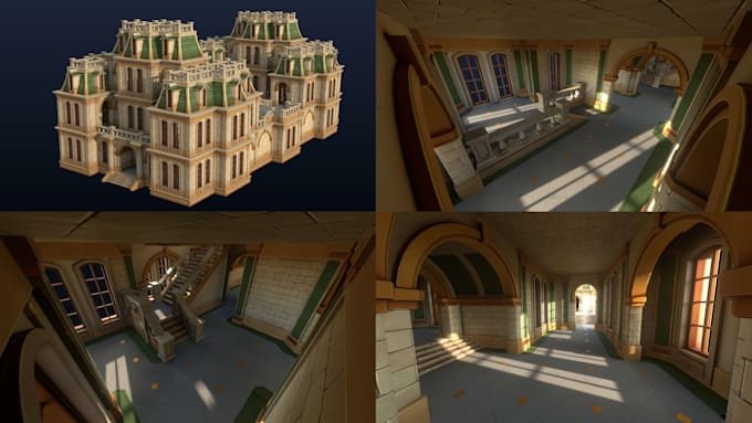create stylized modular environment assets for your game